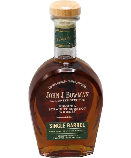 John J Bowman Virginia Straight Bourbon