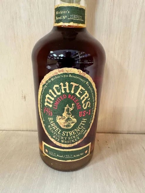 Michters U S 1 Barrel Strength Rye Whiskey
