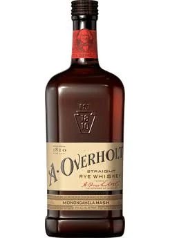 A. Overholt Straight Rye Whiskey Monongahela Mash