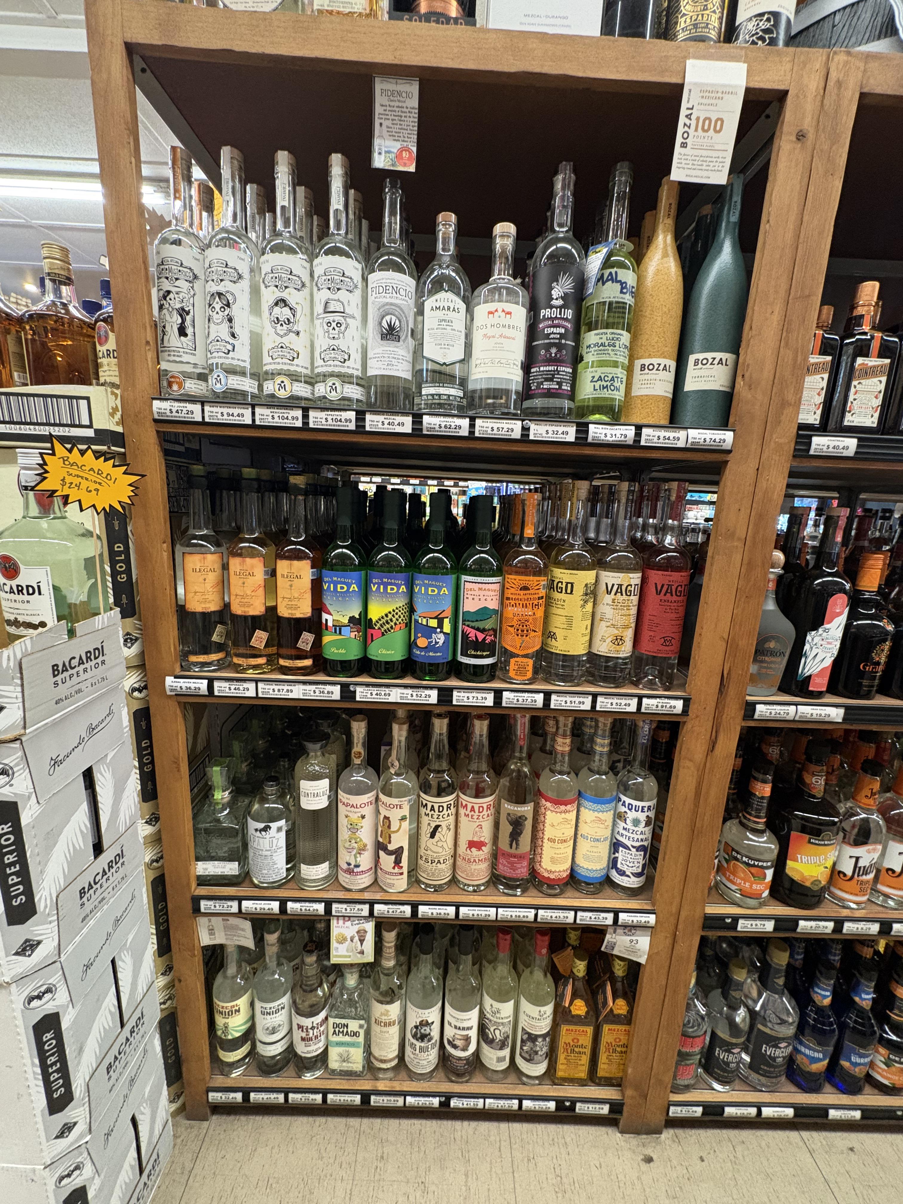 Shelf photo where Fidencio Clasico was spotted